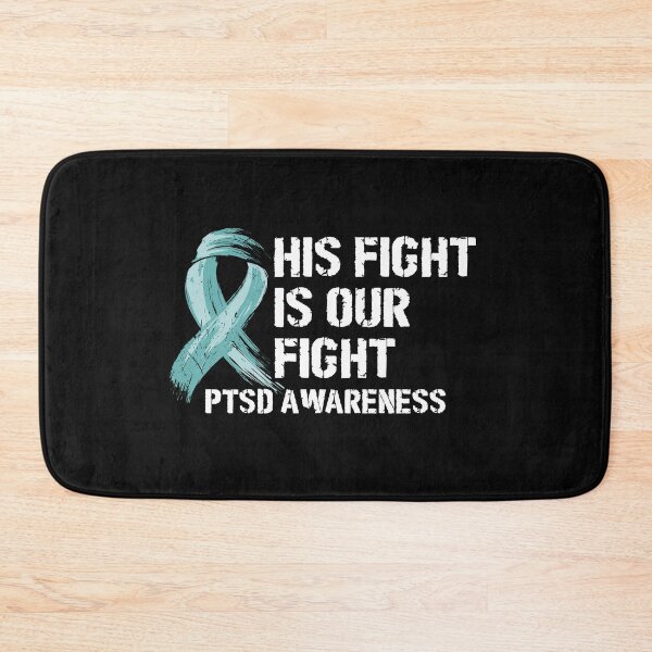 Item preview, PTSD blue ribbon his fight is my fight  designed and sold by Majesticoo.