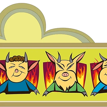 Artwork thumbnail, Devil trio by Rif Khasanov