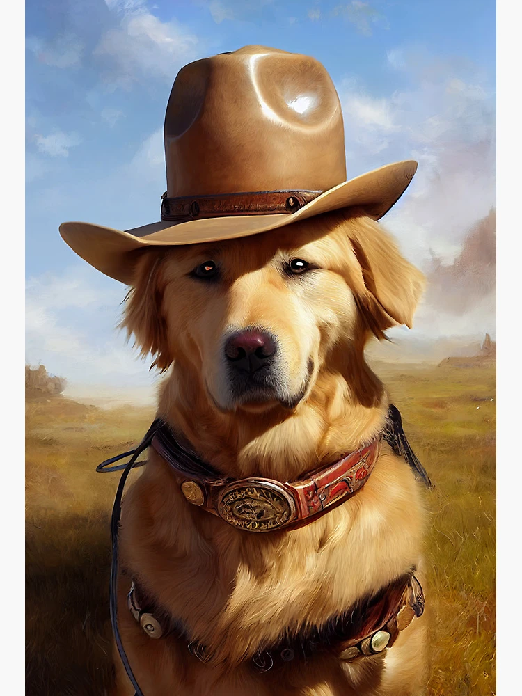 Dog with cowboy clearance hat