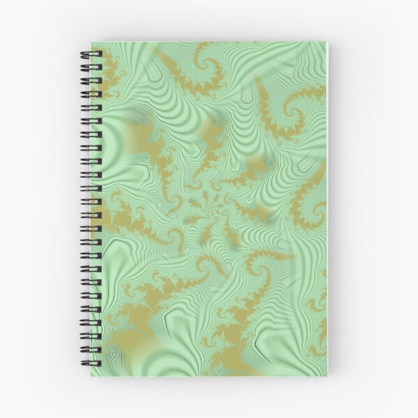 Item preview, green and gold spiraling fractal designed and sold by mister-john.