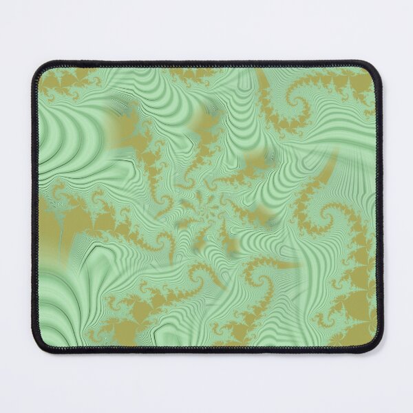 Item preview, green and gold spiraling fractal designed and sold by mister-john.