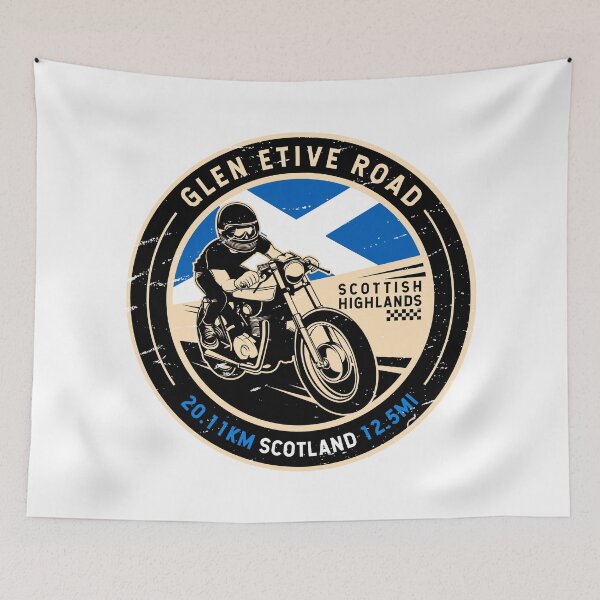 Item preview, Glen Etive Road | Scotland | Motorcycle designed and sold by KrisSidDesigns.