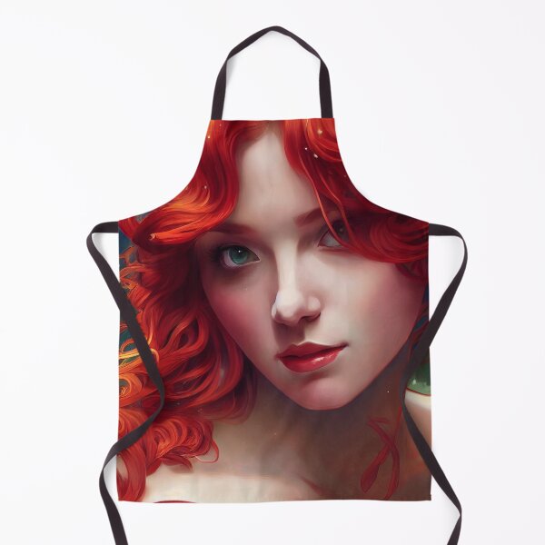 Item preview, Beautiful Red-Haired Woman Looking at the Camera designed and sold by Styxiann.