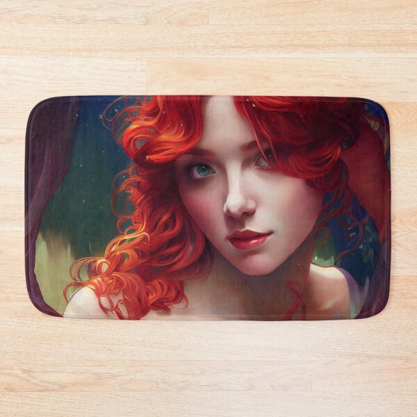 Item preview, Beautiful Red-Haired Woman Looking at the Camera designed and sold by Styxiann.