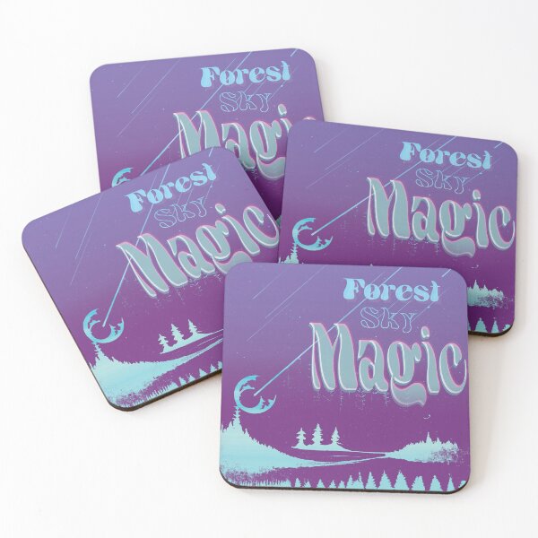 Item preview, Forest Sky MAGIC - Funky Psychedelic Graphic - Purple designed and sold by RunJumpJump.