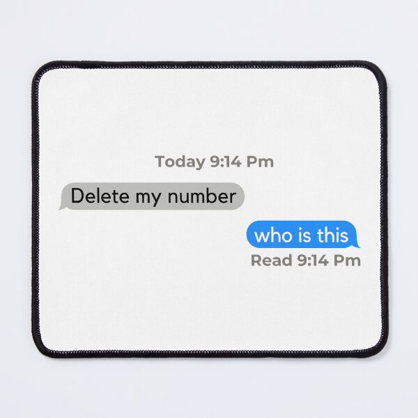 Item preview, Delete My Number Who Is This designed and sold by Big Twelve.
