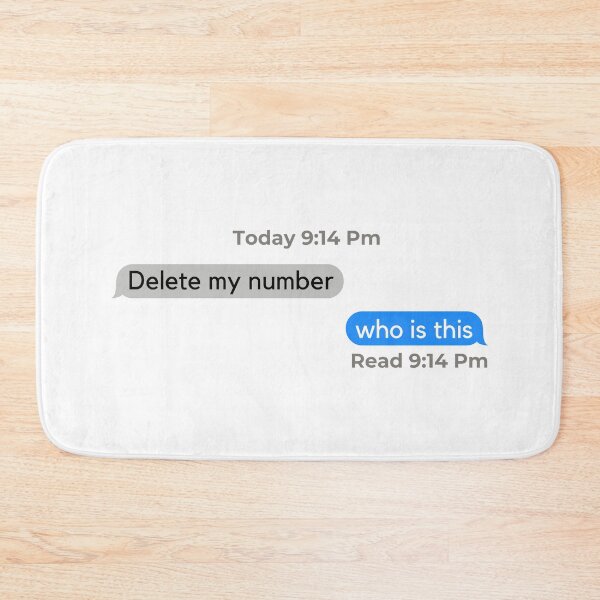 Item preview, Delete My Number Who Is This designed and sold by Big Twelve.