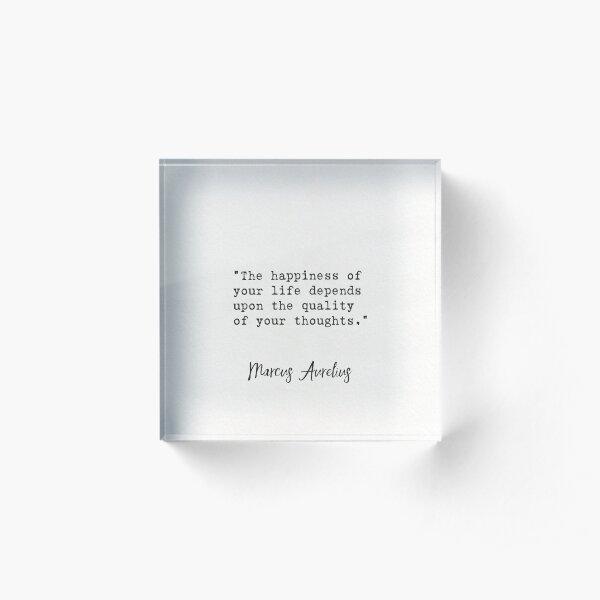 Marcus Aurelius quote Acrylic Block