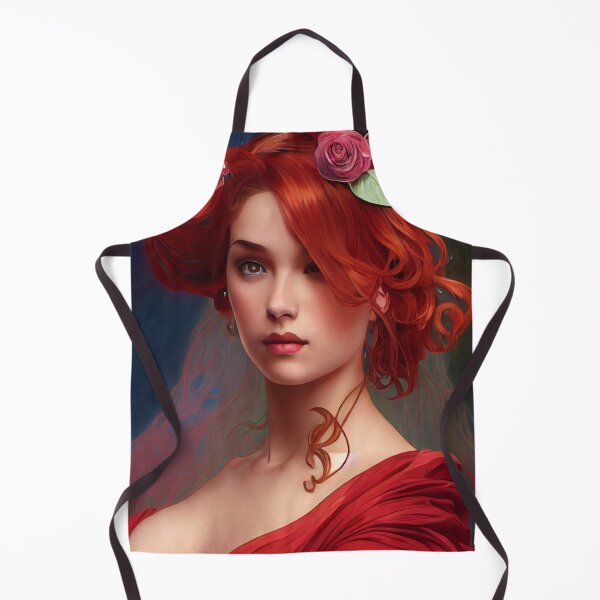 Item preview, Beautiful, Well Endowed, Red-Haired Woman & Roses designed and sold by Styxiann.