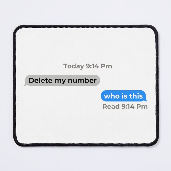 Item preview, Delete My Number Who Is This designed and sold by Big Twelve.