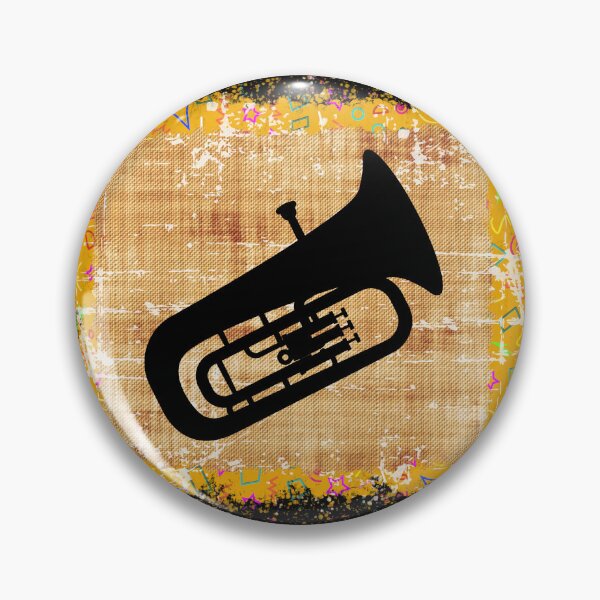 Item preview, Vintage Yellow Burlap - Tuba designed and sold by BandMomDesigns.