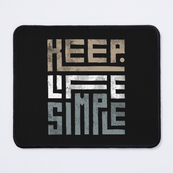 Item preview, keep life simple designed and sold by RiggsBubble.