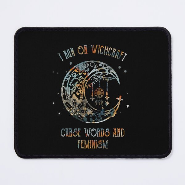 Item preview, I run on witchcraft curse words and feminism designed and sold by malvinabucky.