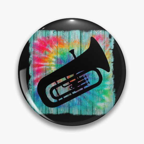 Item preview, Vintage Wood Tie Dye Lines - Tuba designed and sold by BandMomDesigns.