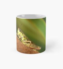 Grasshopper On Cattail. Mug