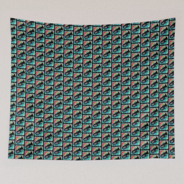 Item preview, Vintage Wood Tie Dye Lines - Tuba designed and sold by BandMomDesigns.