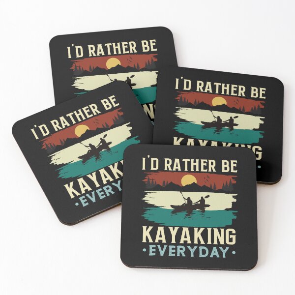 Item preview, Kayaking Boating Lover I'd Rather Be Kayaking Everyday Kayak designed and sold by BELASKRI STORE.
