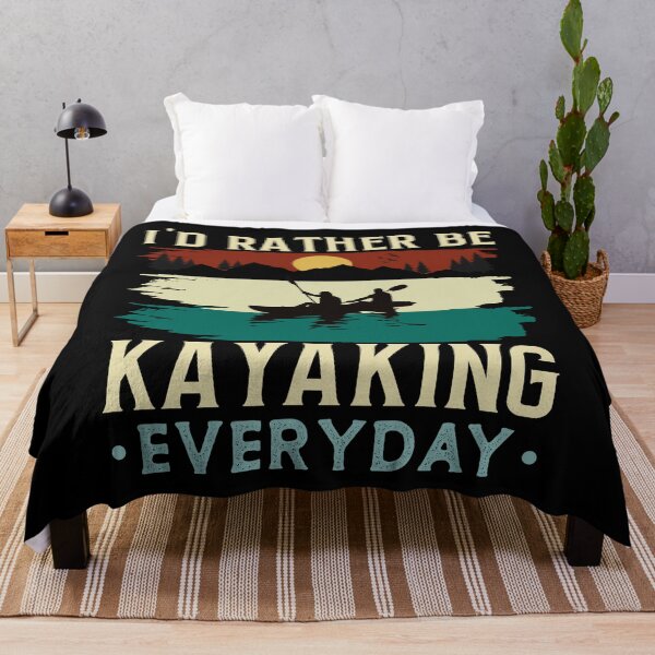 Item preview, Kayaking Boating Lover I'd Rather Be Kayaking Everyday Kayak designed and sold by BELASKRI STORE.