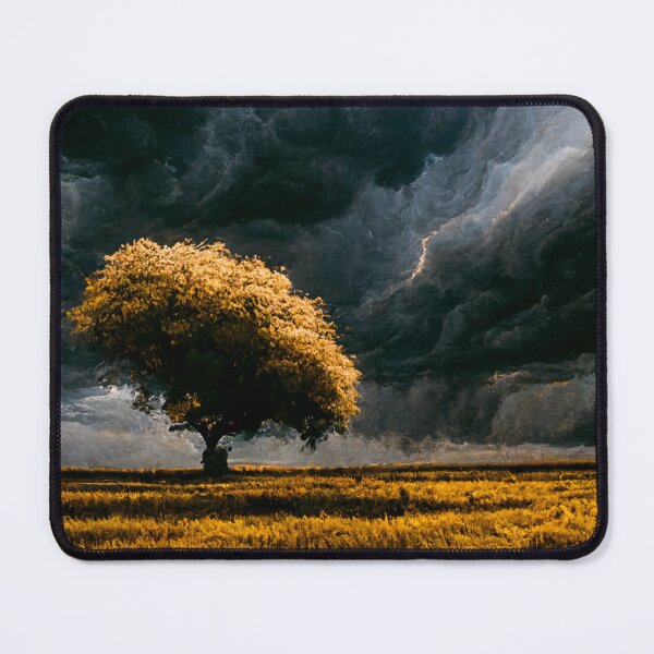 Item preview, Oak in a field of golden wheat designed and sold by GrannysGarage.