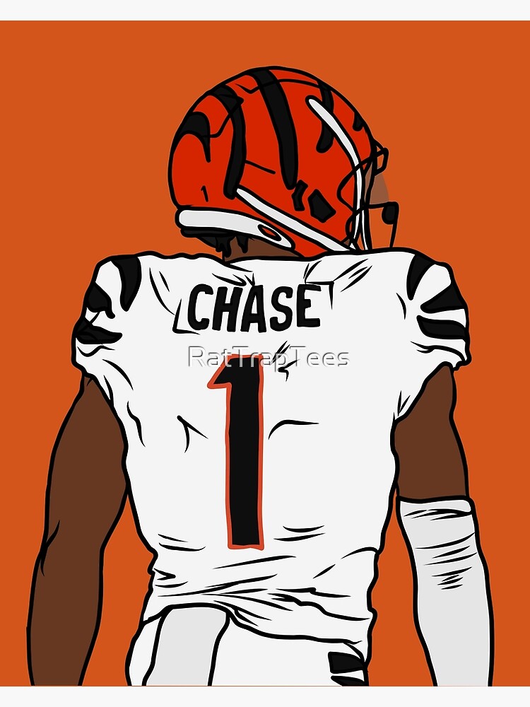 Ja'Marr Chase Back-To Poster for Sale by RatTrapTees