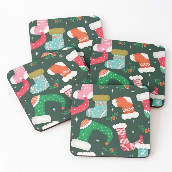 Item preview, Christmas falalala Green -Stockings  designed and sold by susycosta.