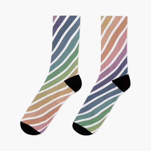 Item preview, Low saturation rainbow stripes designed and sold by flamendes.