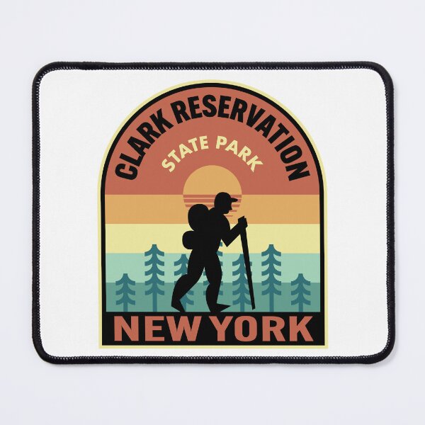 Item preview, Clark Reservation State Park New York Retro Hiking designed and sold by HalpinDesign.