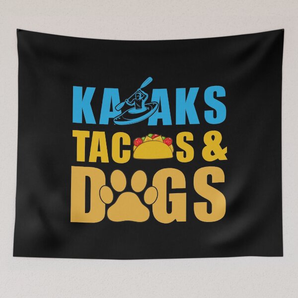 Item preview, Kayaking Tacos and Dog Lover Funny Kayaks Tacos Dogs Kayaker designed and sold by BELASKRI STORE.