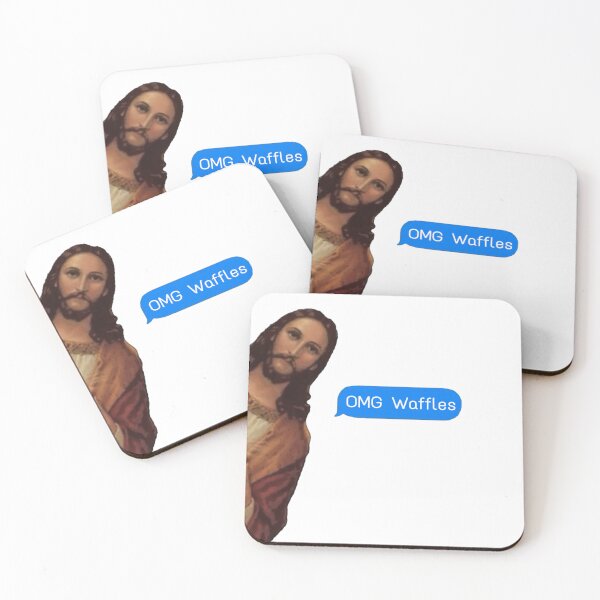 Item preview, Jesus OMG Waffles meme divertido tiktok designed and sold by MandMco.