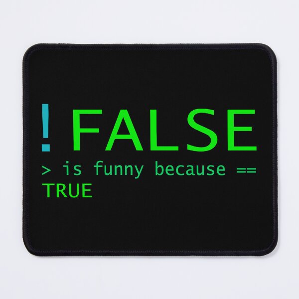 Item preview, !FALSE == TRUE - Funny statistics (on black) designed and sold by Groenendijk.