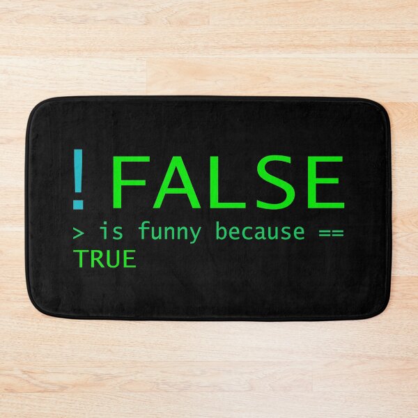 Item preview, !FALSE == TRUE - Funny statistics (on black) designed and sold by Groenendijk.