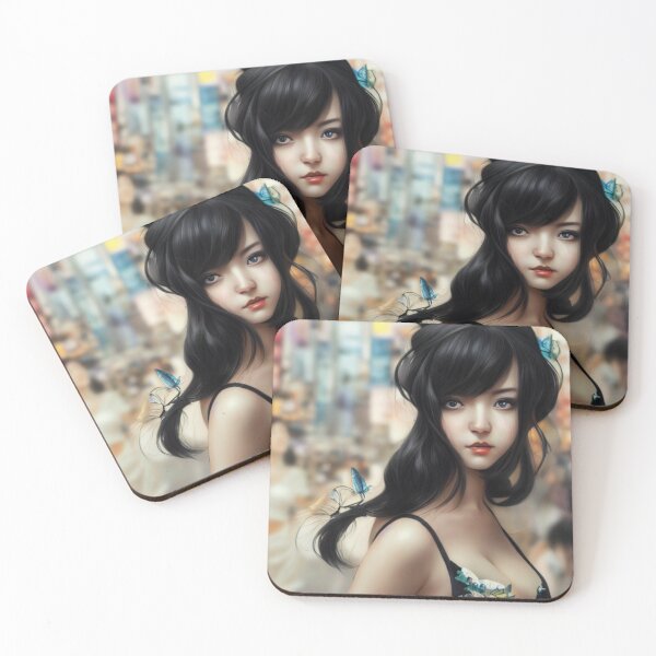 Item preview,  Pretty Asian Girl Walking Down a Street designed and sold by Styxiann.