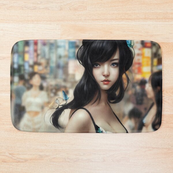 Item preview,  Pretty Asian Girl Walking Down a Street designed and sold by Styxiann.