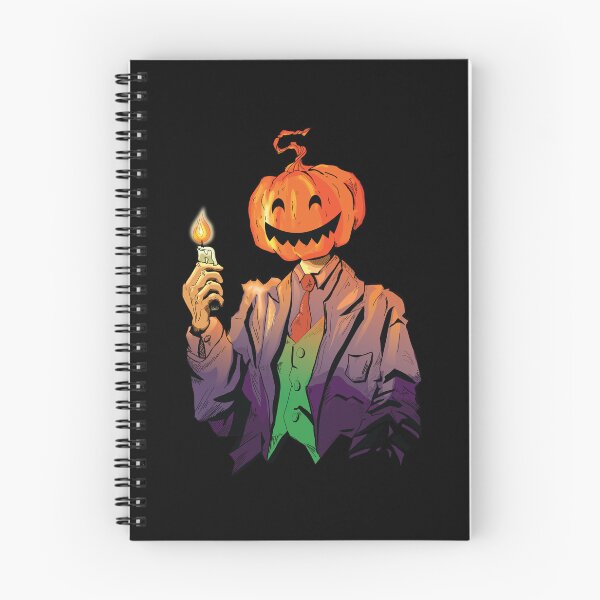 Item preview, Creepy Funny Halloween Pumpkin Man Holdin Candles designed and sold by House Sparrow.