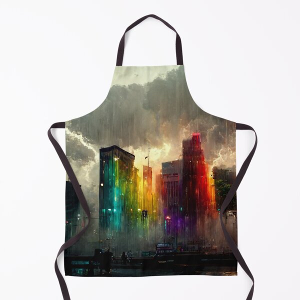 Item preview, Storming Rainbow Skyline Lightning designed and sold by LeahTT.