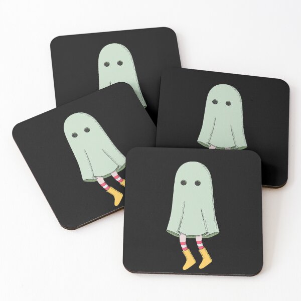 Item preview, cute little ghost with boots designed and sold by indiVisibl.
