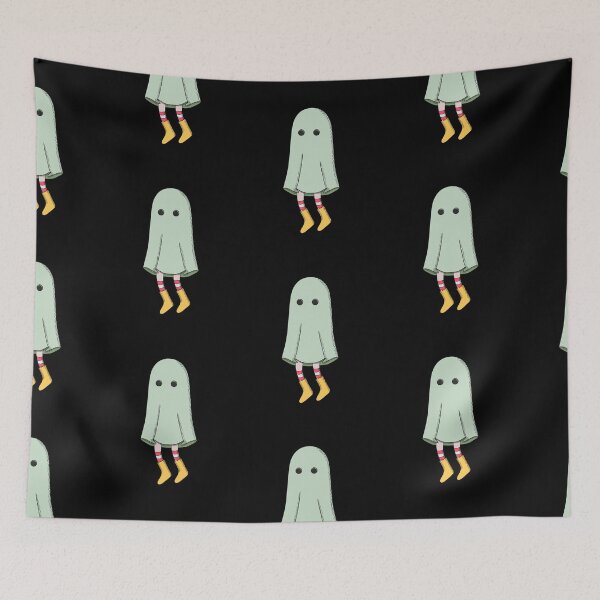 Item preview, cute little ghost with boots designed and sold by indiVisibl.