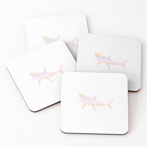 Item preview, shark shape colorful dots  designed and sold by Elfinsarts17.