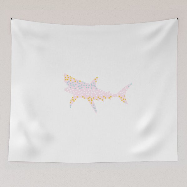 Item preview, shark shape colorful dots  designed and sold by Elfinsarts17.