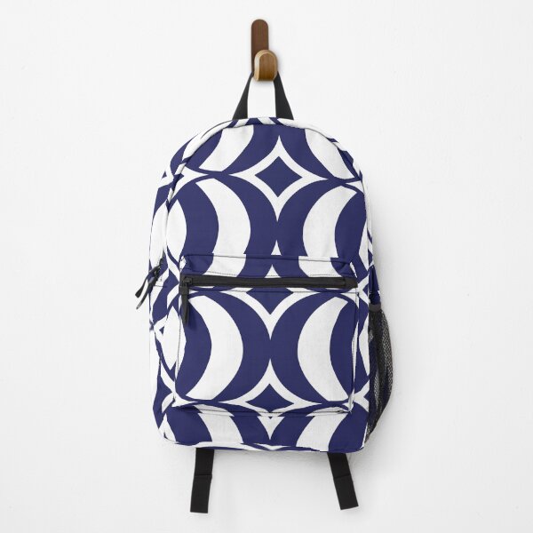 Item preview, Retro Geometric Globe Pattern Navy Blue 554 designed and sold by tonymagnerart.