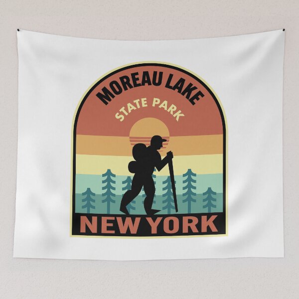 Item preview, Moreau Lake State Park New York Retro Hiking designed and sold by HalpinDesign.
