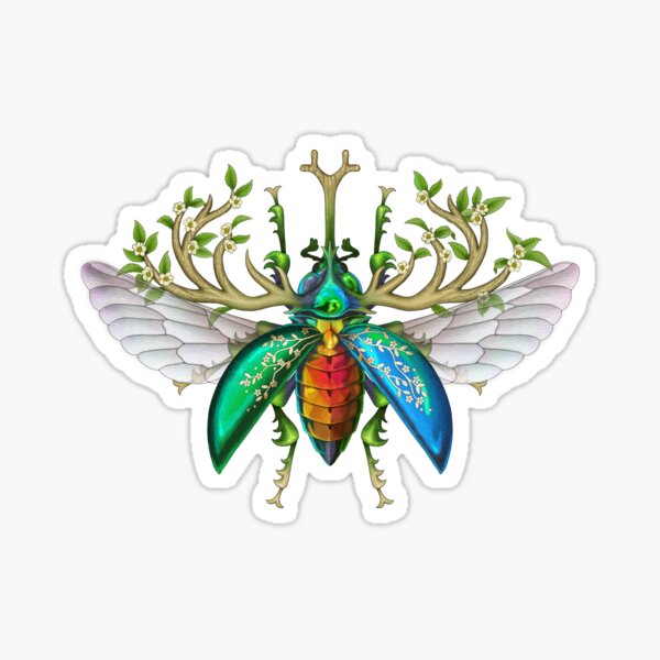 Jewel Stag Beetle Sticker