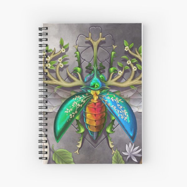 Jewel Stag Beetle Spiral Notebook