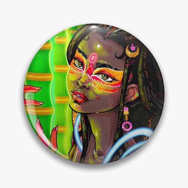 Item preview, Neon Bamboo Queen  Digital Painting designed and sold by FramburgerArt.