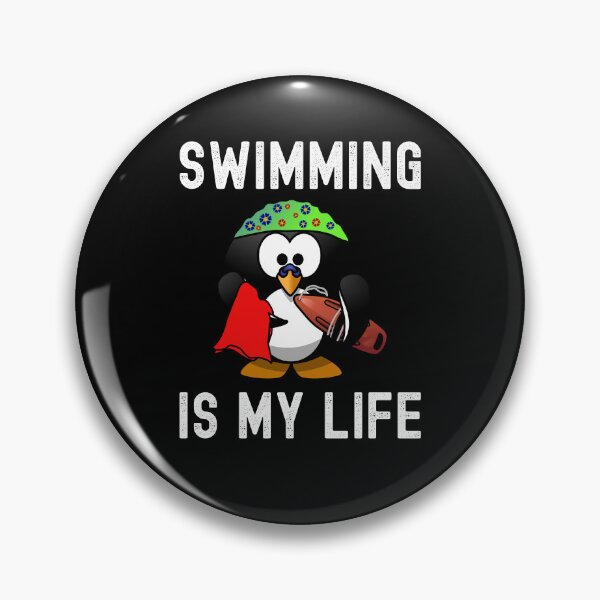 Item preview, Swimming is my life - water rats cute penguin designed and sold by VitoTDesign.