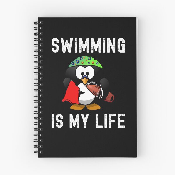 Item preview, Swimming is my life - water rats cute penguin designed and sold by VitoTDesign.