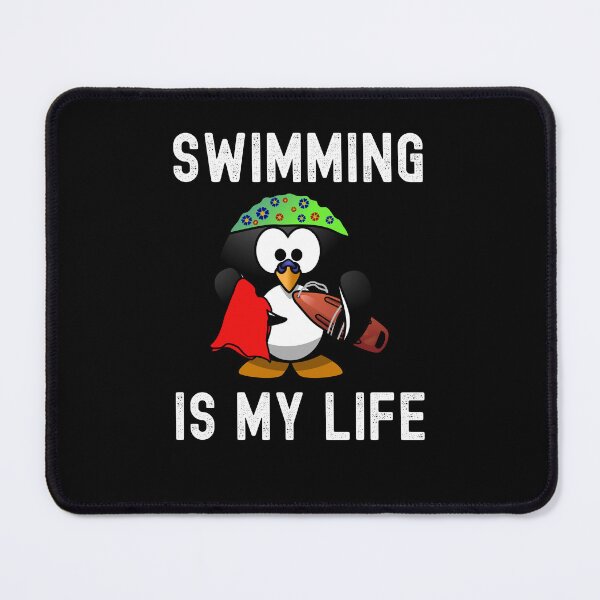 Item preview, Swimming is my life - water rats cute penguin designed and sold by VitoTDesign.