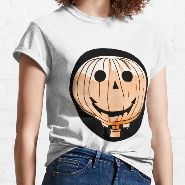 Spooky Jack-O-Lantern Smiley Classic T-Shirt