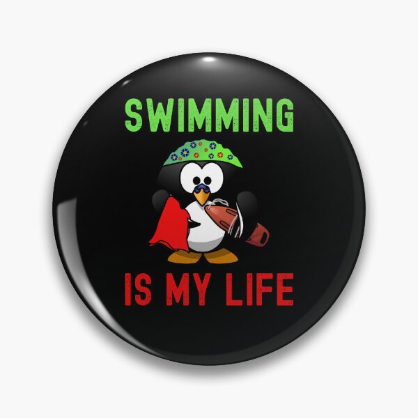 Item preview, Swimming is my life - water rats cute penguin colored designed and sold by VitoTDesign.