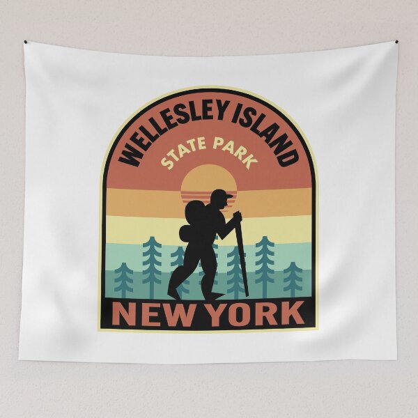 Item preview, Wellesley Island State Park New York Retro Hiking designed and sold by HalpinDesign.